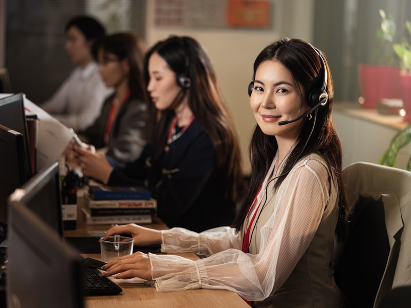 Professional providing service in salon