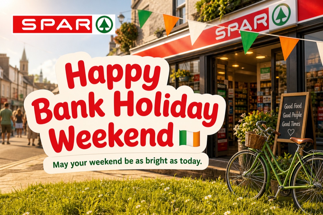SPAR “Happy Bank Holiday Weekend” storefront post